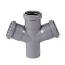 Крестовина ПП для внутренней канализации 67° Ду 50х50 OSTENDORF