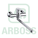 Смеситель для ванны (ZEGOR dark grey PUD7-A045)