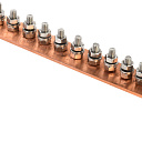 Шина заземляющая главная 300х40х4мм на 10 подкл. медь IEK