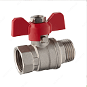 Металлический шаровой кран 1/2 (ручка бабочка)