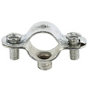 Металлический двухвинтовой зажим для труб AM