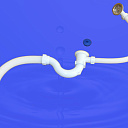 Сифон для ванны (выпуск нержавеющий чашки)