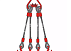 Четырехветвевой строп канатный (паук) 2.5 м, 5 т