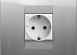 2M Рамка титан, розетка 2M белая GEWISS, Италия