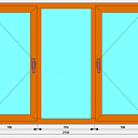 Окно-3_3 Ламинированый ПВХ 6000