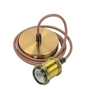 Патрон со шнуром е27 цвет. МЕДНЫЙ
