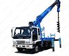 Кран-манипулятор с буровым оборудованием 1,5 тонн