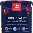 Краска Tikkurila интер. стойкая к мытью EURO POWER 7A матовая 2,7Л