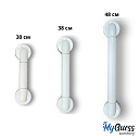 Поручень для санузла А-01 WHITE 30 см