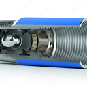 Клапан-отсекатель фланцевый с комплектом ответных фланцев DN 100, PN 35 Мпа