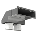 Пленум настенный угловой металлический 0833200*55