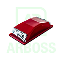 Брусок для шлифования Sparta, 210 х 105 мм, пластиковый с зажимами ПВХ