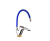 Смеситель ADVANCE ADV 74303-6 (синий) для кухни с гибким изливом
