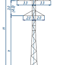 Опоры линий электропередачи П35-2