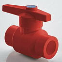 F.I.V Кран шаровой с красной ручкой D20