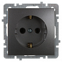 TOURAN Розетка с ЗК ДЫМЧАТЫЙ