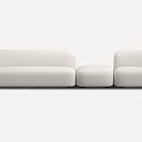 Модульный диван Риббл-4 Bucle White
