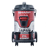 Хозяйственный пылесос Sharp с баком 21 литр из нержавеющей стали. Супермощь 2100 Вт.
