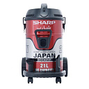 Хозяйственный пылесос Sharp с баком 21 литр из нержавеющей стали. Супермощь 2100 Вт.