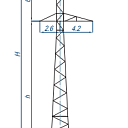 Опоры линий электропередачи ПС110-9ВПГ