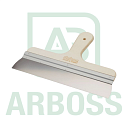 Фасадный шпатель DEKOR 300 мм с деревянной ручкой