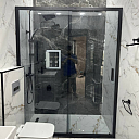 Душевая кабина прямая (темное стекло)