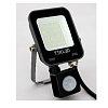 Прожектор LED SMD NEW SENSOR 10W 6000K BLACK 85-265V 224-03285