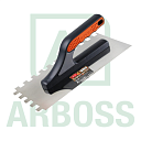 Гладилка DЕCOR, 3К, 280х130 мм, 8х8 мм, 0,7 мм