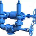 Блок предохранительных клапанов 17с90нж Д100 Ру150,0МПа