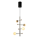 Люстра YG-D9232/1 10Вт BLACK GOLD 3000K 310xH1500 (TEKLED) 159-18155