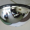 Обзорное зеркало потолочное из пластика для торговых центров 100 см